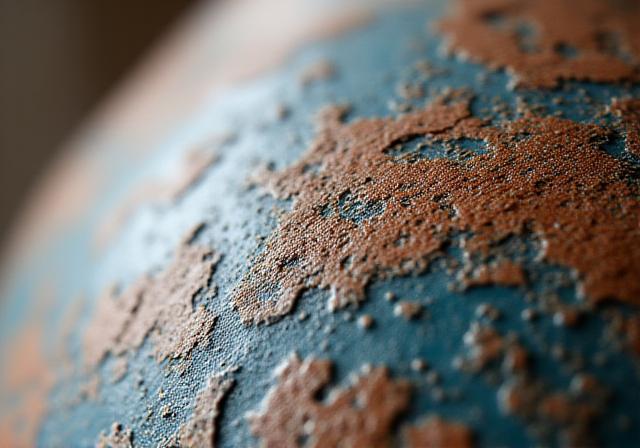 Unique handmade ceramic textures and designs close-up